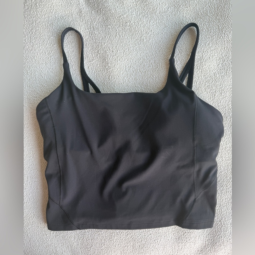 lululemon Black Square-Neck Tank Top